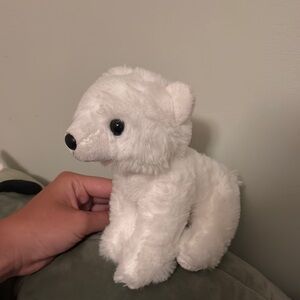 White Fuzzy Polar Bear Stuffed Animal